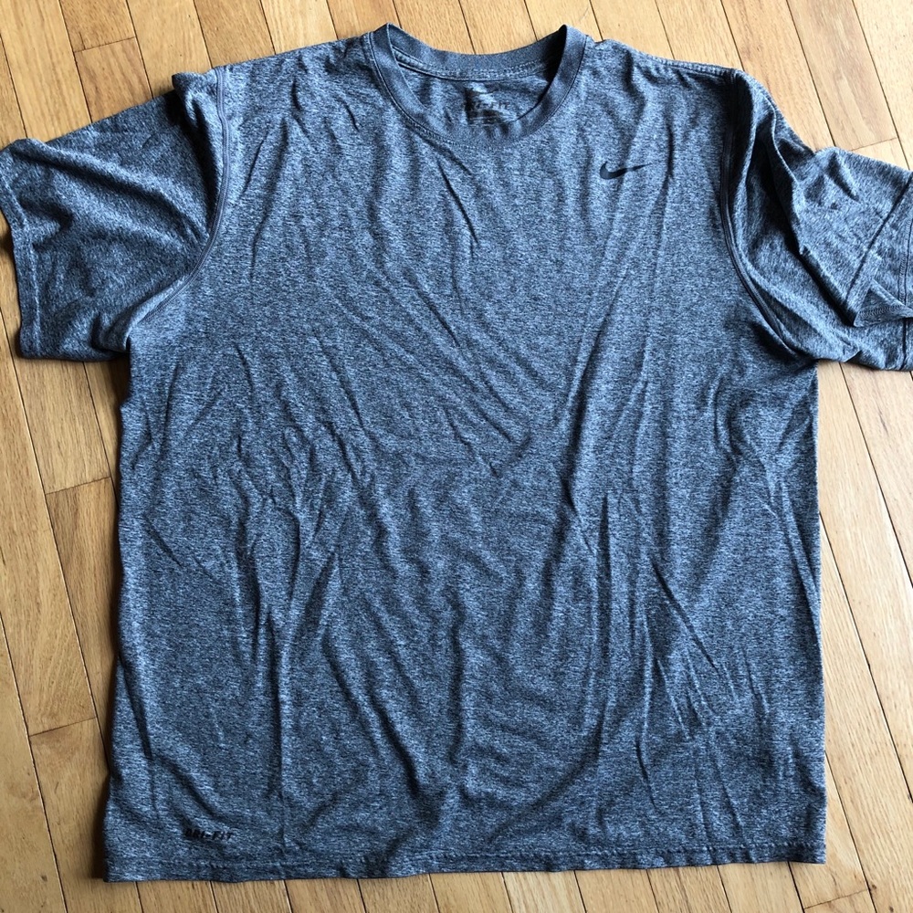 Gray Nike dri-fit shirt